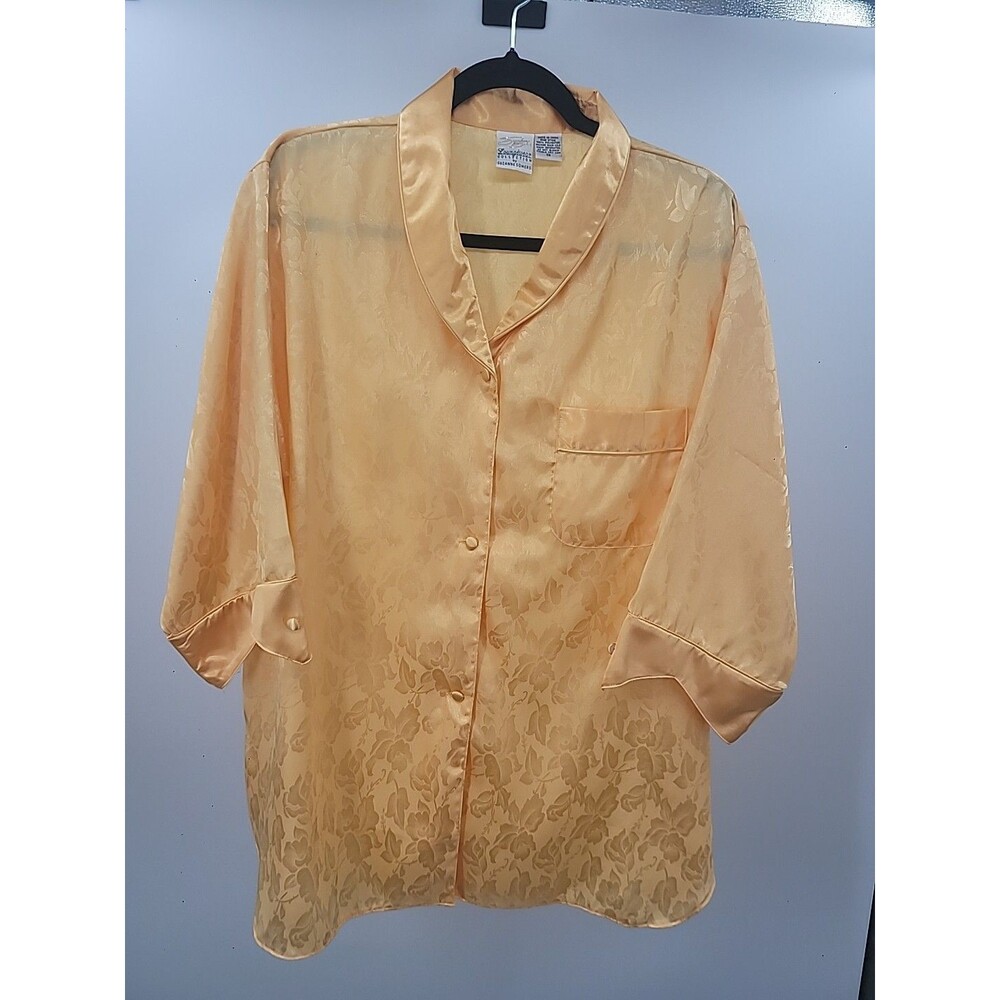Vintage Loungewear Pajama Top Sz 1X Lounge Athleisure Comfy